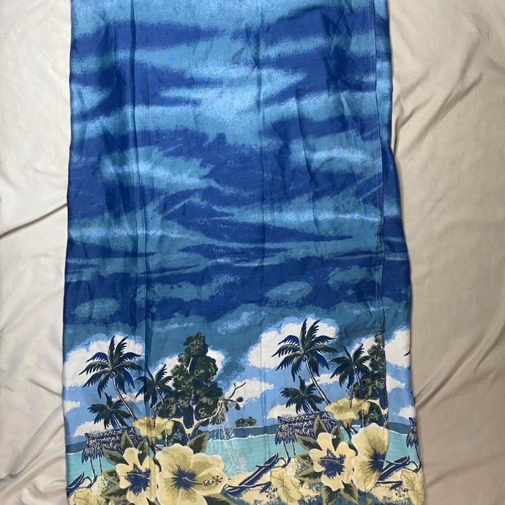 Hibiscus Collection Tropical Beach wrap Skirt Sarong Cover Up tie XXL